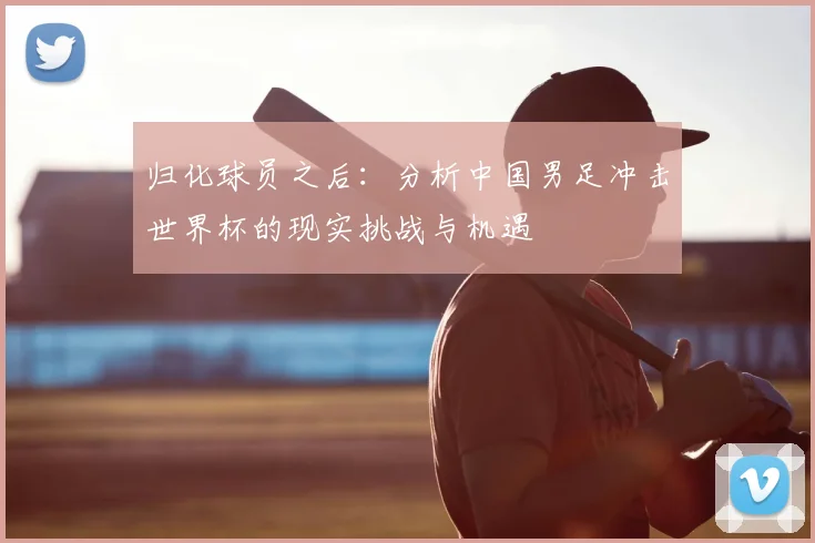 归化球员之后：分析中国男足冲击世界杯的现实挑战与机遇